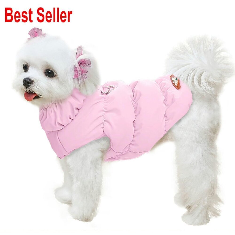 Winter Dog Fleece Jacket Vest Waterproof Windproof Cold Weather Coat